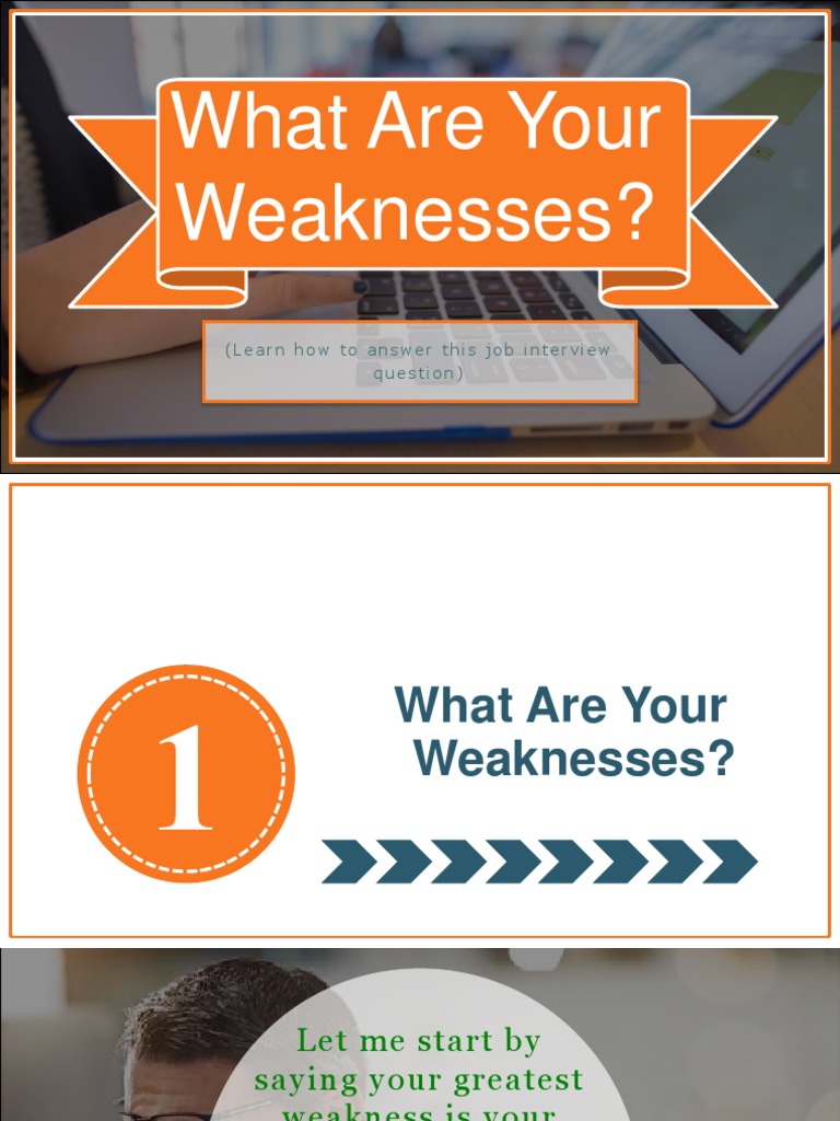 Answering Weaknesses in Job Interviews | PDF | Job Interview ...
