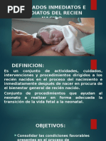 Cuidados Mediatos e Inmediatos Del RN