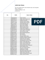 Daftar Nilai MIA-6 SMT 2