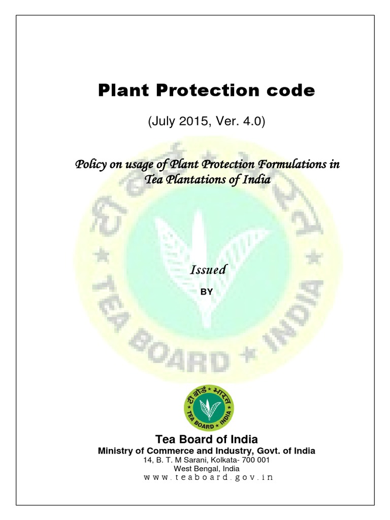 Plant Protection Code Ver 4 0 July 2015 Download Free PDF Pesticide