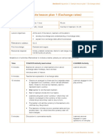 IGCSE Sample Lesson Plan