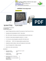 1.TDS Lagunastar Thermohygrometer