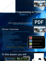 2-Mastering Python Lesson2 Selection ConditionalLogic More