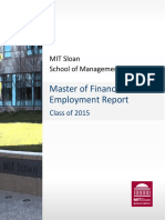 MFin 2015 Employment Report