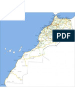 Carte routière du Maroc