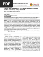 Design and Development of A Project-Based Embedded System Laboratory Using LPC1768