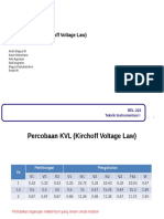 Percobaan KVL (Kirchoff Voltage Law)