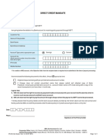 SBILife DirectCredit MandateForm