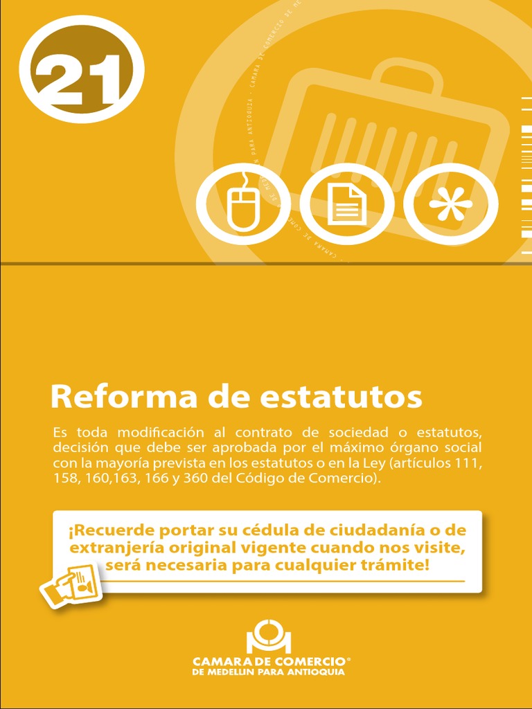 Guía 21 Reforma de Estatutos | PDF | Gobierno | Business