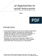 Surgical Approaches To Intracranial Aneurysms