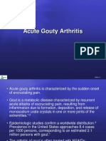 New Acute Gouty Arthritis