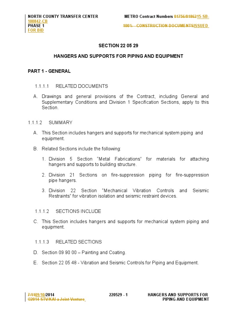 Hangers and Supports for Piping Systems | PDF | Structural Steel | Pipe ...