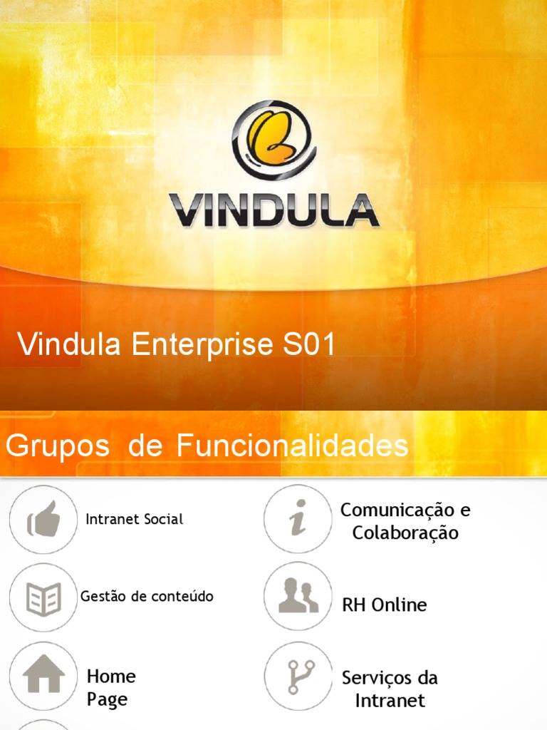 Funcionalidades do Vindula Enterprise | PDF | Gestão de recursos ...