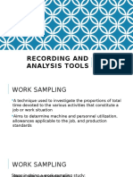 Lecture 12 - Work Sampling