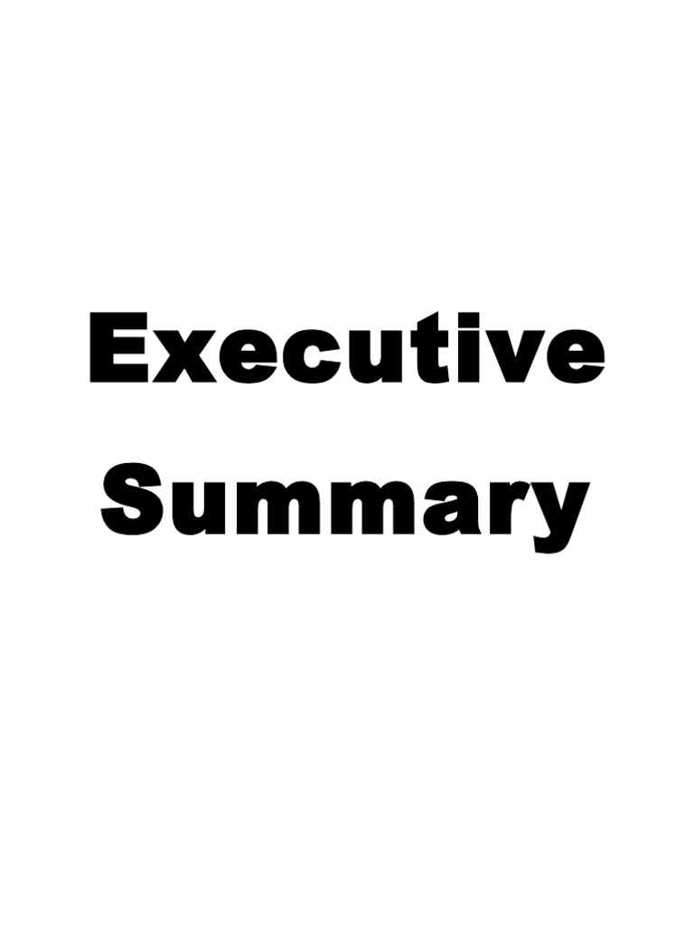 Executive Summary PDF Pizza Cuisine