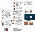 Cupcakes Delicius Menu