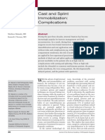 Cast and Splint Immobilization - Complications PDF