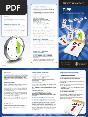 Tax Instalment Payment Plan