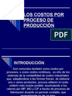 Los Costos Por Proceso de Producción