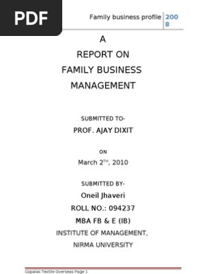 Business Profile
