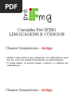Cursinho Pré-IFMG 2016 - Linguagens e Códigos - ARTIGO