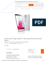 Compra Celular LG G3 32gb 3gb Ram 13mpx 4g Lte Reacondicionado Blanco Online - Linio México