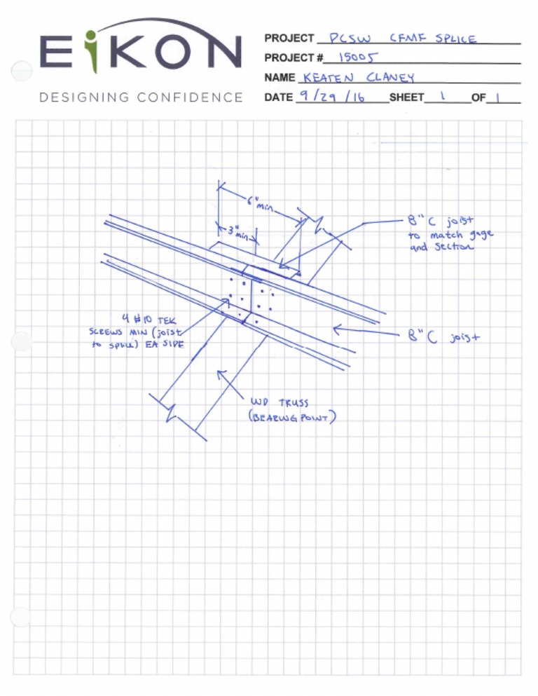 DCSW - CFMF Joist Splice Detail 9-29-16 | PDF