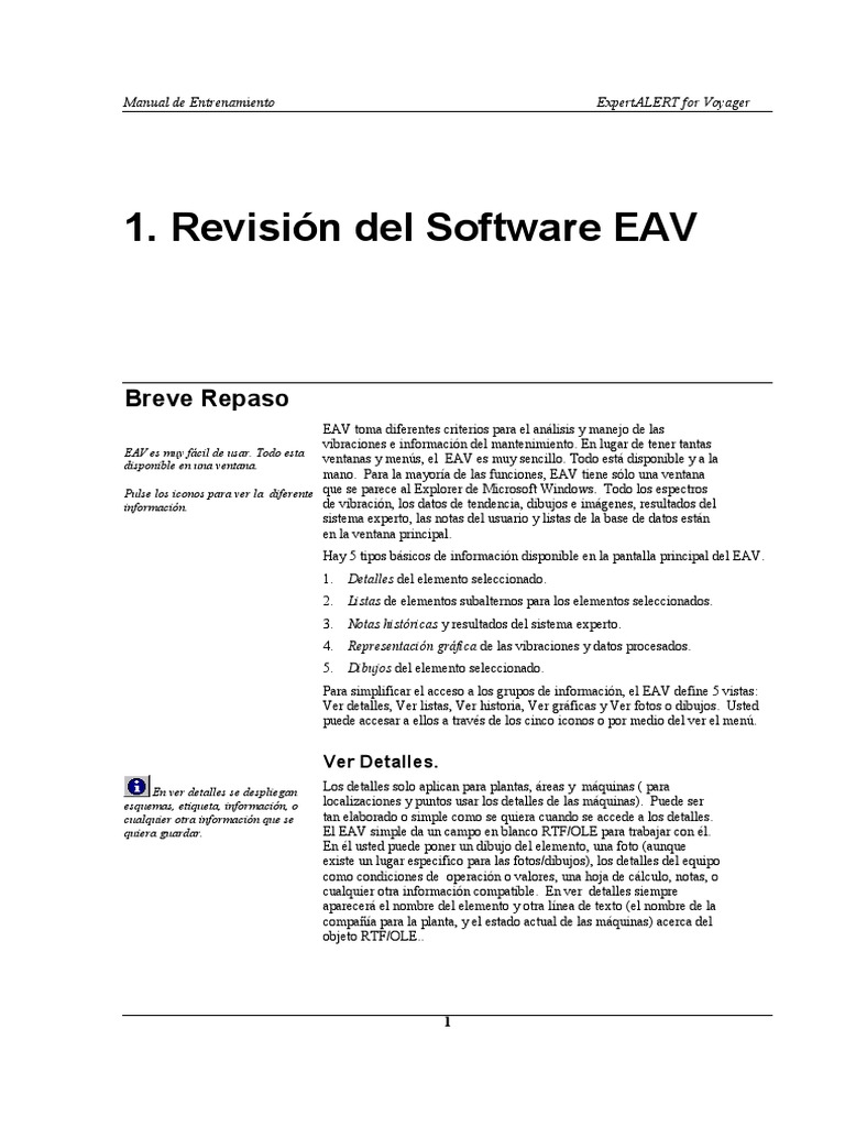 Guía de Uso del Software EAV | PDF | Ventana (informática) | Velocidad