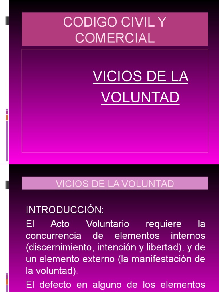 Vicios de La Voluntad. 1 Intention (Criminal Law