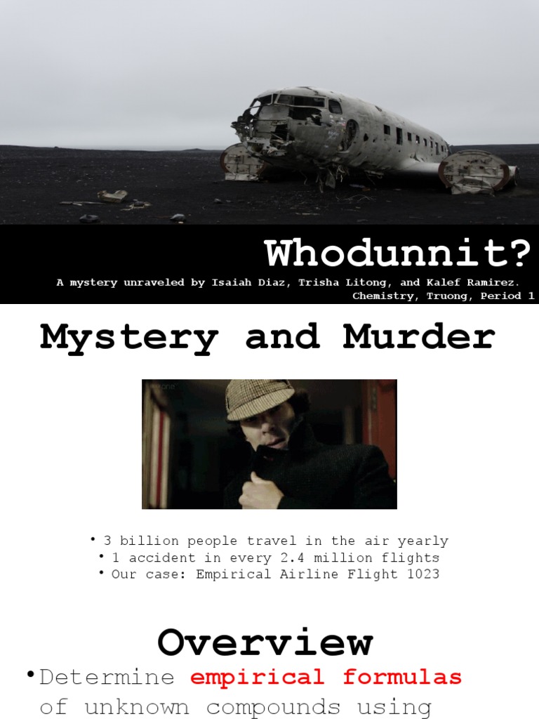 Whodunnit | PDF | Sugar Substitute | Chemical Substances