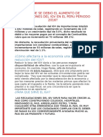 A Que Se Debio El Aumento de Reacudaciones Del Igv en El Peru Periodo 2016