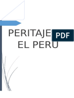 El Peritaje en El Perú