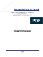 Políticas Sociais Do Brasil de 60 A 80