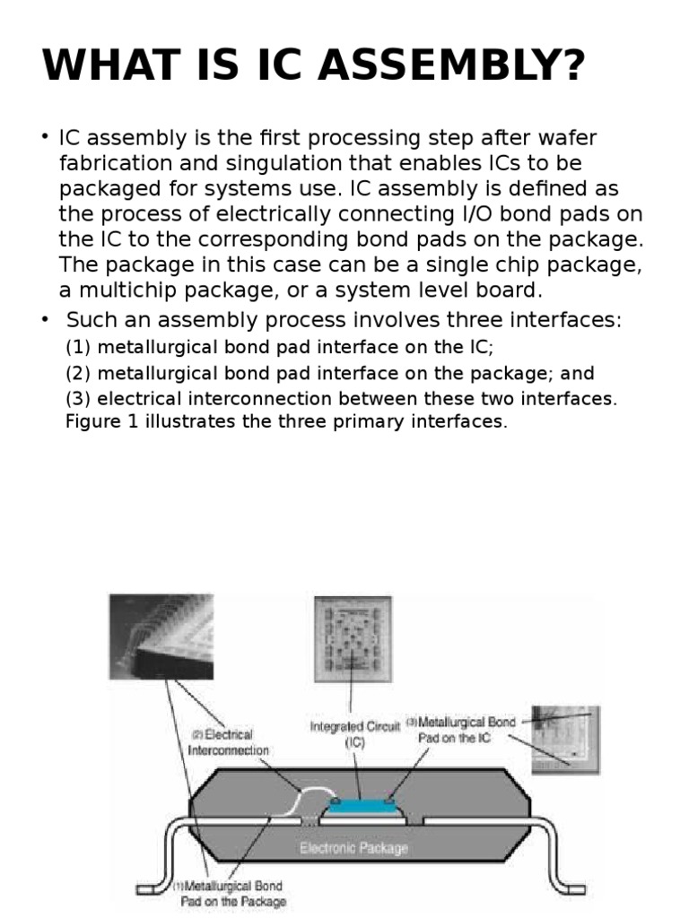 IC Assembly Process Overview | PDF | Epoxy | Semiconductor Device ...