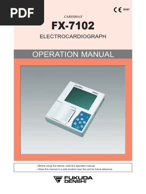 Operating Manual Fx 7102 Pdf Electrocardiography Electromagnetic - 