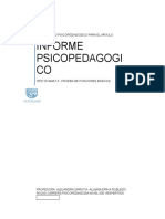 Diagnostico Psicopedagogico para El Arvulo