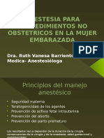 Anestesia Para Procedimientos No Obstetricos en La Mujer Embarazada