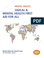 World Mental Health Day - Dignity in Mental Health Psychological & Mental Health First Aid For All