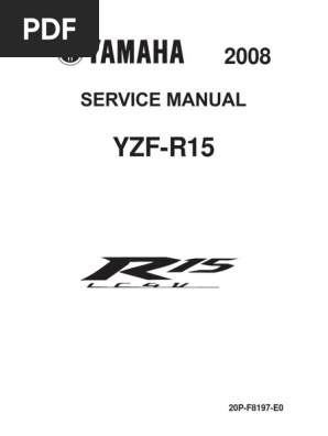 YAMAHA YZF-R15 サービスマニュアル 2023 Manual de Serviço Yamaha YZF-R15 ABS 2024 | Manual de Serviços