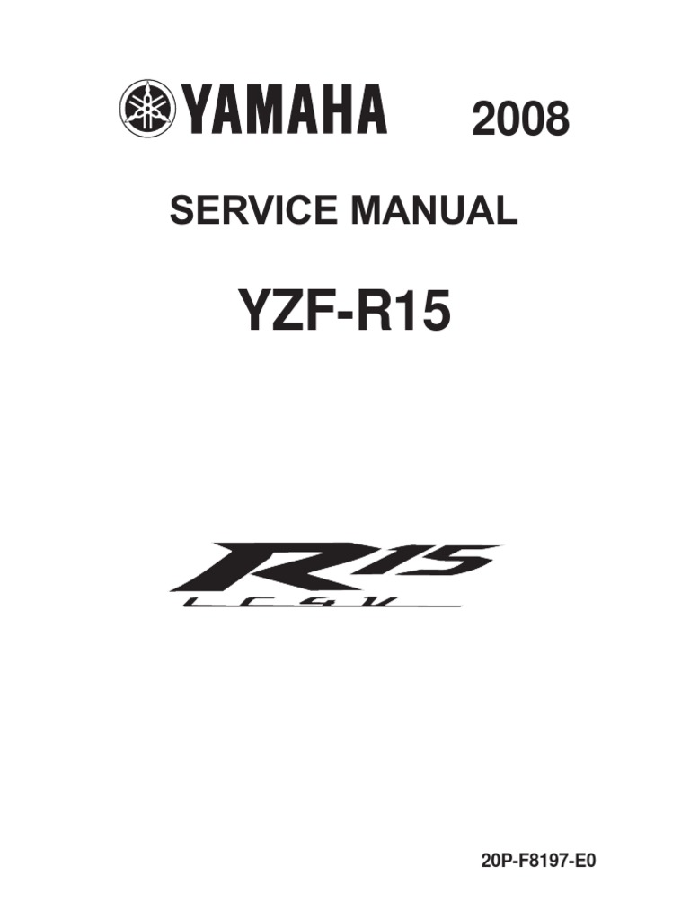 Yamaha YZF-R15 Service Manual (English) | PDF | Fuel Injection