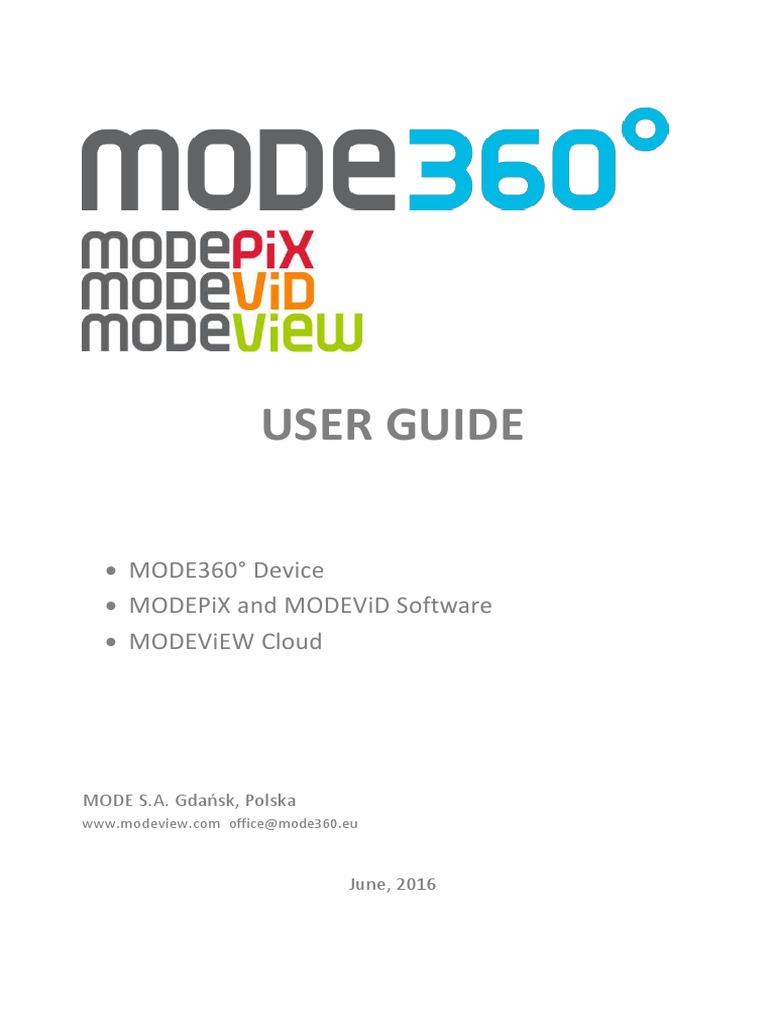 MODEViD User Guide and Installation | PDF | Autofocus | Camera