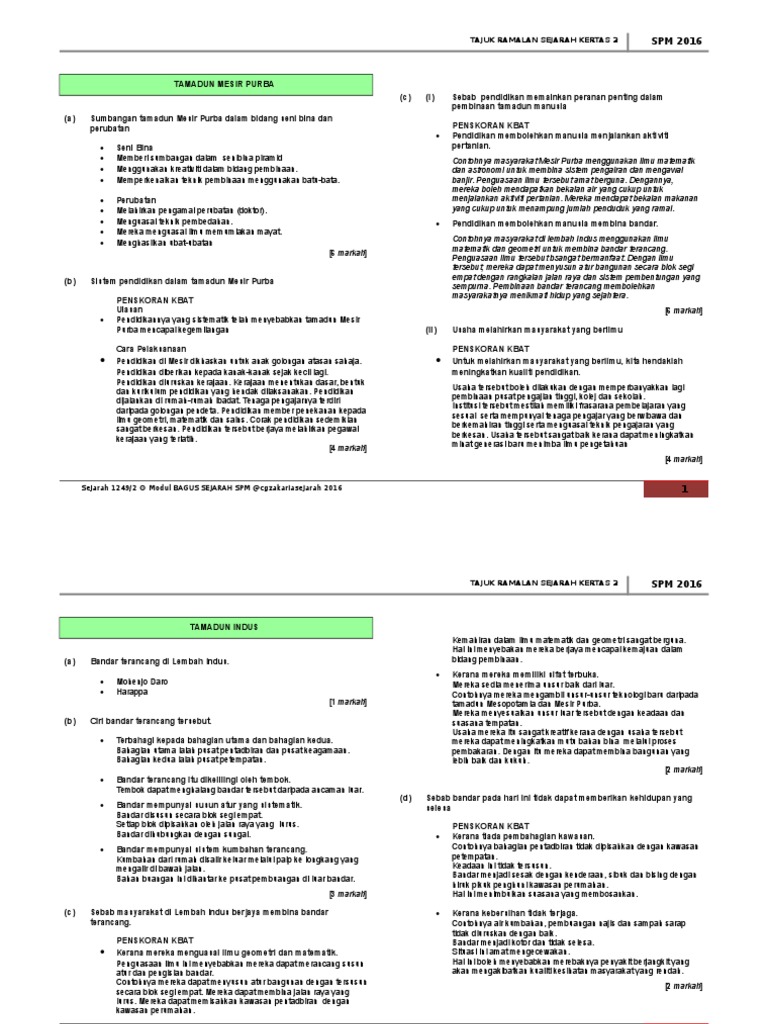 Skema Modul Bagus Sejarah Spm 2016 Skema Modul Bagus Sejarah Spm 2016