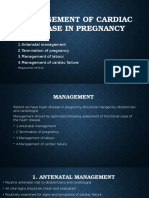 Management of Cardiac Disease in Pregnancy