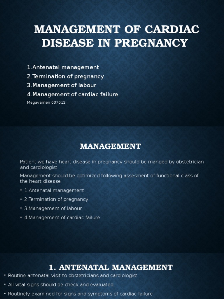 Management Of Pregnancy In Patients With Congenital Heart Disease – EEHHG