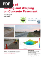 Impact of Curling and Warping On Concrete Pavement