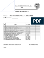 Borang peRTANDINGAN