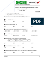 Subiect Si Barem Matematica EtapaI ClasaII 10-11