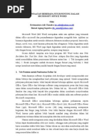 Download Pemanfaatan Beberapa Fitur Dalam Ms Office Word by bernet agung saputra SN32715700 doc pdf