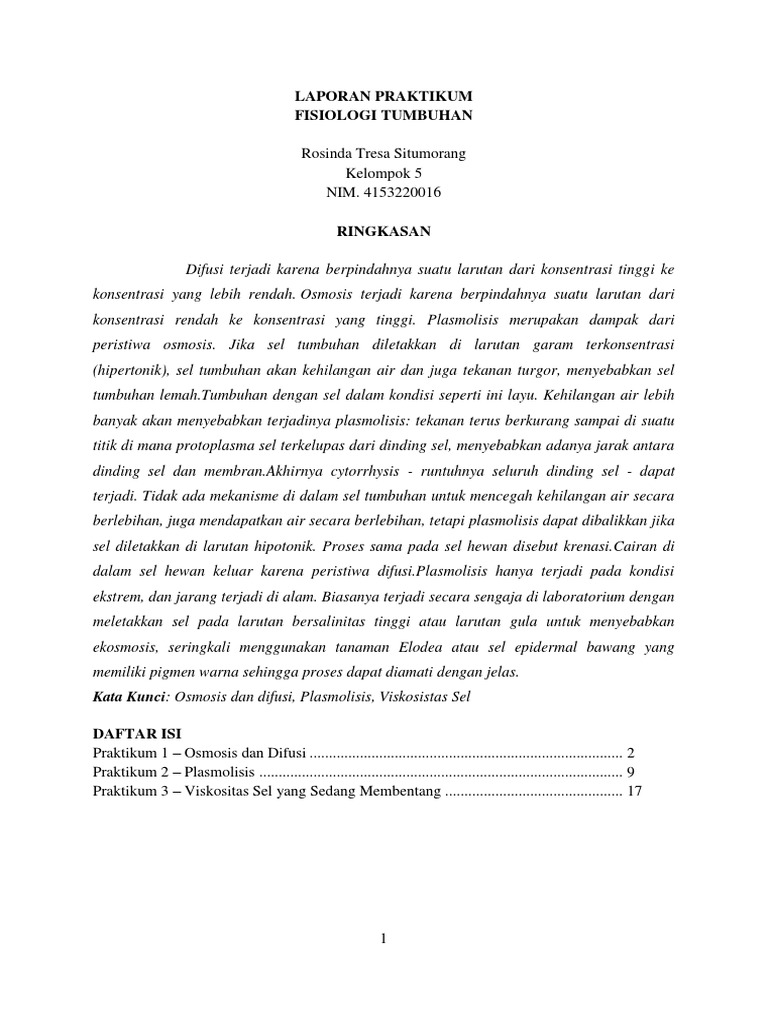 Format Laporan Praktikum 1 Fisiologi Tumbuhan (Osmosis