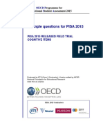 Example Questions PISA 2015 Scotland